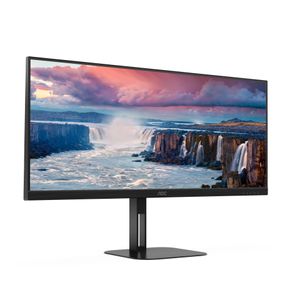 AOC V5 U34V5C/BK computer monitor 86,4 cm (34") 3440 x 1440 Pixels UltraWide Quad HD LCD Zwart