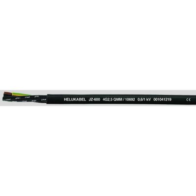 Helukabel JZ-600 Stuurstroomkabel 12 G 0.75 mm² Zwart 10597-1000 1000 m