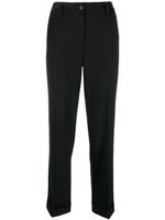 P.A.R.O.S.H. pantalon de tailleur droit à taille mi-haute - Noir