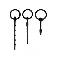 Urethral Sounding Plug Set - Black - thumbnail