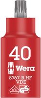 Wera 8767 B VDE HF TORX® Zyklop Bitdop, geïsoleerd, met 3/8"-aandrijving, met vasthoudfunctie, TX 40 x 55 mm - 05004924001