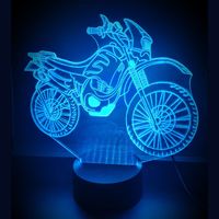 3D LED LAMP - CROSS MOTOR BIKER - thumbnail