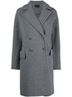 Emporio Armani manteau à boutonnière croisée - Gris