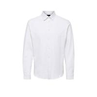 SELECTED HOMME slim fit overhemd SLHOLIVER wit