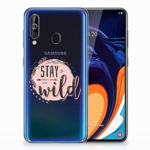 Samsung Galaxy A60 Telefoonhoesje met Naam Boho Stay Wild