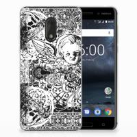 Silicone Back Case Nokia 6 Skulls Angel