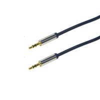 LogiLink CA10150 Jackplug Audio Aansluitkabel 1.50 m Donkerblauw (mat) - thumbnail