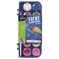 Kidea waterverf met kwast 12 kleuren