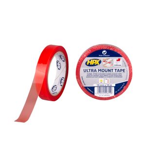 HPX Ultra Mount bevestigingstape | Transparant | 19mm x 10m - UM1910 UM1910