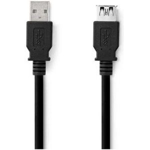 USB-Kabel | USB 3.2 Gen 1 | USB-A Male | USB-A Female | 5 Gbps | Vernikkeld | 3.00 m | Rond | PVC |