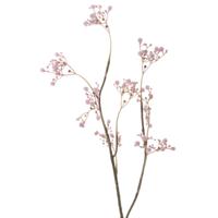 Gipskruid/gypsophila - kunstbloemen - takken - roze - 66 cm