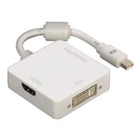 Hama 3-in-1 Mini DisplayPort-adapter voor DVI, DisplayPort of HDMI