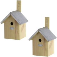 2x Vogelhuisjes/nestkastjes pimpelmees / pimpelmeesjes 32 cm