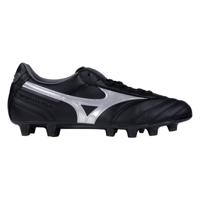 Mizuno Morelia II Pro Gras Voetbalschoenen (FG) Zwart Zilver - thumbnail