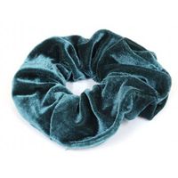 scrunchie Velvet Petrol Blue