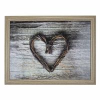 Schootkussen/laptray hart print 43 x 33 cm - thumbnail