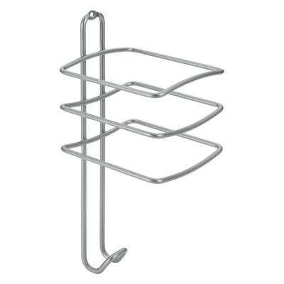 Metaltex Onda Haardrogerhouder 10x10x25 cm Zilver