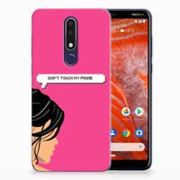Nokia 3.1 Plus Silicone-hoesje Woman Don't Touch My Phone