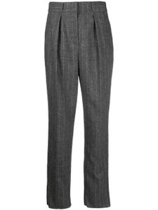 Emporio Armani pantalon de tailleur à fines rayures - Gris