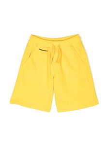 DSQUARED2 KIDS short de sport à logo imprimé - Jaune