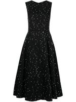 Adam Lippes robe mi-longue brodée de sequins en tweed - Noir - thumbnail