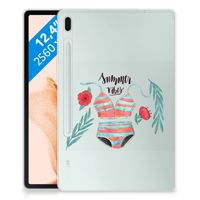 Samsung Galaxy Tab S7FE Tablet Back Cover Boho Summer - thumbnail