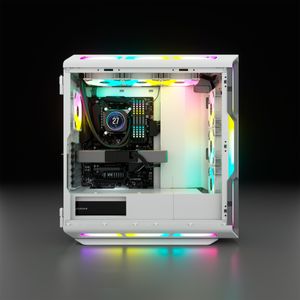 Corsair iCUE 5000T RGB tower behuizing 4x USB-A 3.2 (5 Gbit/s), USB-C 3.2 (5 Gbit/s), Audio, Window-kit