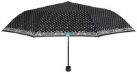 Perletti paraplu automatisch 96 cm microvezel zwart/wit