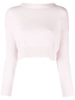 Teddy Cashmere Genova cropped cashmere jumper - Rose - thumbnail