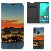 Samsung Galaxy A40 Hoesje maken Olifanten