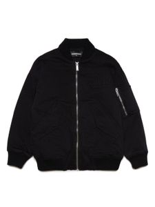 DSQUARED2 KIDS veste bomber à logo brodé - Noir