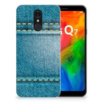 LG Q7 Silicone Back Cover Jeans - thumbnail