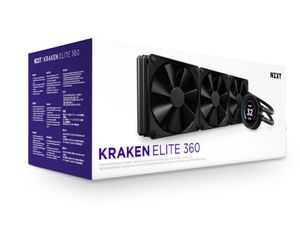 NZXT Kraken Elite 360 Processor Alles-in-één vloeistofkoeler 12 cm Zwart 1 stuk(s)