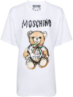 Moschino Teddy Bear-print cotton T-shirt - Blanc