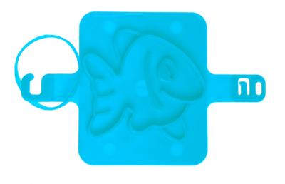 LG-Imports strandzegel vis 8 cm blauw LG-Imports strandzegel vis 8 cm blauw