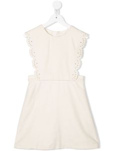 Chloé Kids robe sans manches à chasubles - Blanc