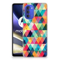 Motorola Moto G51 5G TPU bumper Geruit - thumbnail