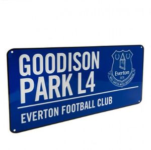 Everton Straatbord - Blauw (40cm x 18cm)