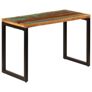 Eettafel 115x55x76 cm massief gerecycled hout en staal