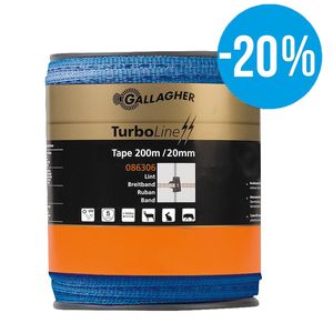 Gallagher TurboLine lint 20mm blauw 200m - 086306 086306