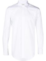 Alexander McQueen chemise en coton à empiècements - Blanc