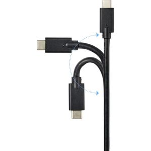 Renkforce USB-kabel USB 3.2 Gen2x2 USB-C stekker 2.00 m Zwart Afgeschermd RF-4531576