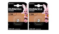 2 x Duracell CR 1/3N 2L76 CR11108 met lithium (2 blisters met elk 1 batterij), 2 batterijen