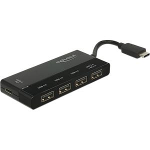 DeLOCK DeLOCK Externe USB 3.1 Gen 1 USB-C > 4x USB-A + 1x USB-C