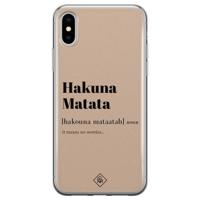 iPhone XS Max siliconen hoesje - Hakuna matata