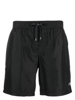 Dolce & Gabbana logo-plaque drawstring swim shorts - Noir