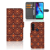 Motorola Moto G Pro Telefoon Hoesje Batik Brown - thumbnail