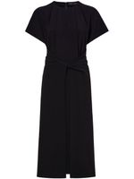 Proenza Schouler robe mi-longue Julie en crêpe - Noir