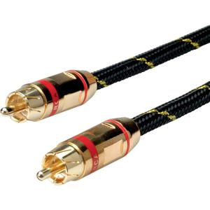 ROLINE 11.09.4231 video kabel adapter 2,5 m RCA Zwart, Goud, Rood