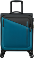 American Tourister Daring Dash Expandable Spinner 55cm Black/Blue - thumbnail